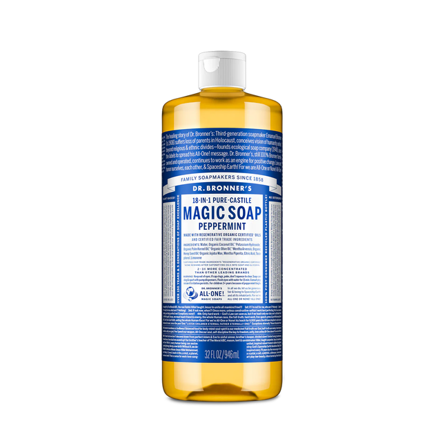 Dr. Bronner's - Pure Castile Liquid Soap, Peppermint  | 946 mL