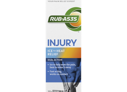 Rub-A535 Injury Ice to Heat Relief Dual Action Cream | 100 g