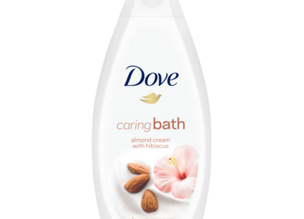 Dove - Caring Bath - Bubble Bath -  Almond Cream with Hibiscus | 450 mL