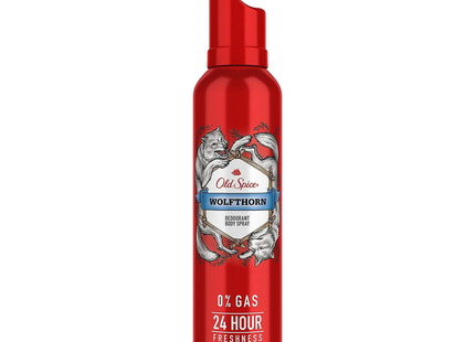 Old Spice - 24H Deodorant Body Spray 0% Gas, Wolfthorn | 115 g