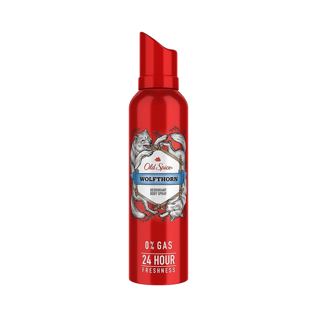 Old Spice - 24H Deodorant Body Spray 0% Gas, Wolfthorn | 115 g