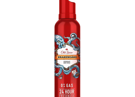 Old Spice - 24H Deodorant Body Spray 0% Gas, Krakengard | 115 g
