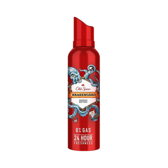 Old Spice - 24H Deodorant Body Spray 0% Gas, Krakengard | 115 g