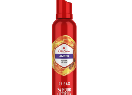 Old Spice - 24H Deodorant Body Spray 0% Gas, Amber | 115 g