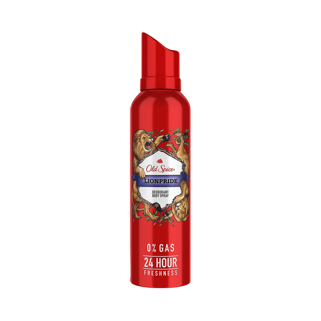 Old Spice - 24H Deodorant Body Spray 0% Gas, Lionpride | 115 g