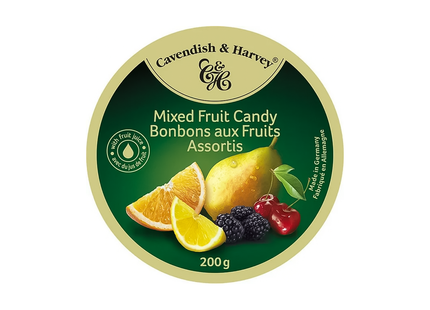 Cavendish & Harvey - Mixed Fruit Candy With Fruit Juice | 200 g