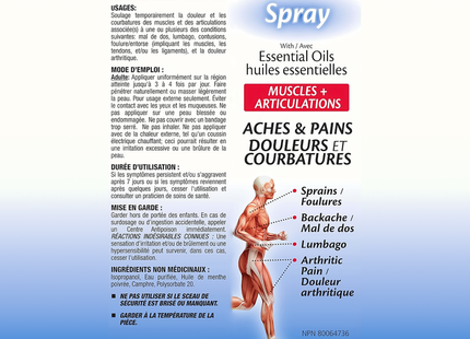 Homeocan - Traumacare+ Spray with Essential Oils for Aches & Pains | 130 mL