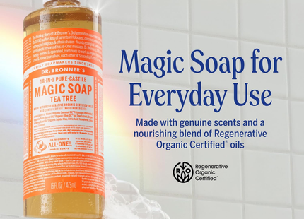 Dr. Bronner's - Pure Castille Magic Soap, Tea Tree Oil | 473 mL