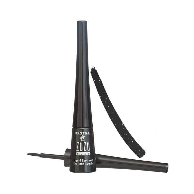Zuzu Luxe - Liquid Eyeliner, Black Pearl Soft Black | 3 mL