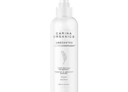 Carina Organics - Unscented Fast Drying Hairspray, Firm Hold | 250 mL