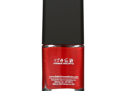 Gabriel Cosmetics - Lasting Wear Nail Polish, Classic Red | 14 mL