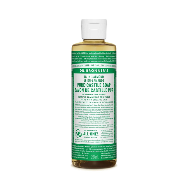 Savon de Castille pur Dr Bronner's, amande | 237 ml