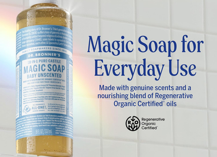 Dr. Bronner's - Baby, Pure Castille Magic Soap, Unscented | 237 mL
