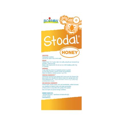 Boiron - Stodal Children's Honey Cough Syrup | 200 mL