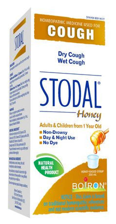 Sirop homéopathique contre la toux sèche au miel Stodal | 200 ml 