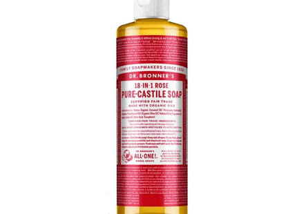 Dr. Bronner's - Pure Castile Soap, Rose | 237 mL