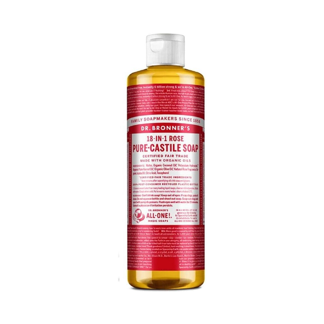 Savon de Castille pur Dr Bronner's, rose | 237 ml
