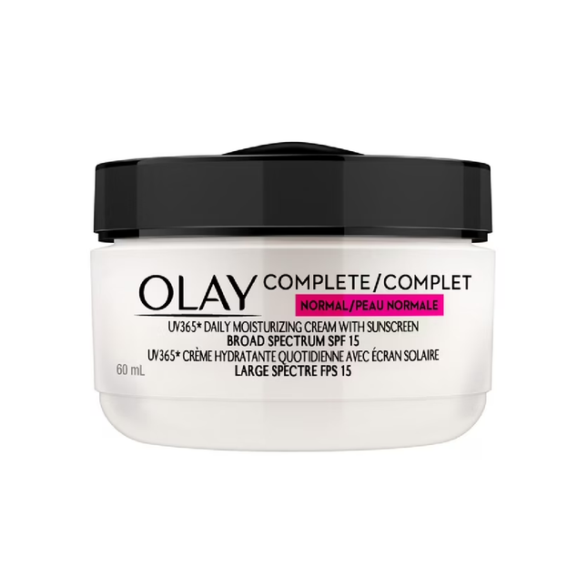 Crème hydratante quotidienne complète Olay avec écran solaire pour peau normale FPS 15 | 60 ml