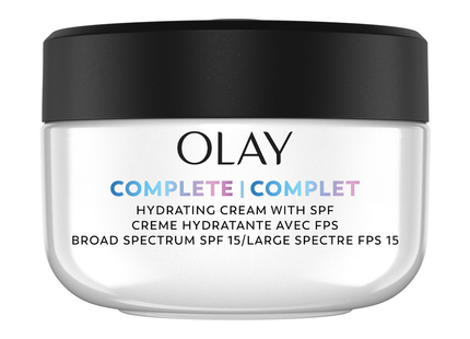Crème hydratante quotidienne complète Olay avec écran solaire pour peau normale FPS 15 | 60 ml