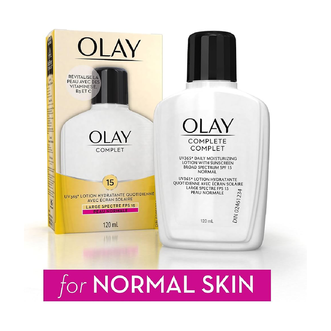 Olay Complete Daily Moisturizing Lotion with Sunscreen for Normal Skin SPF 15 | 120ml