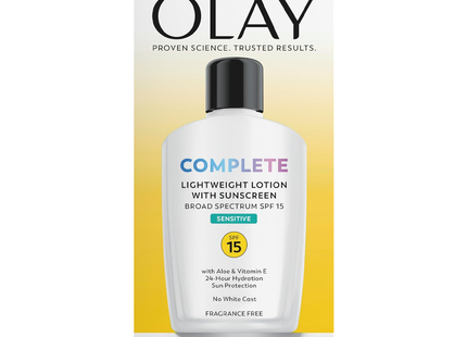 Olay - Fluide Hydratant Quotidien Complet peaux sensibles FPS 15 | 120 mL