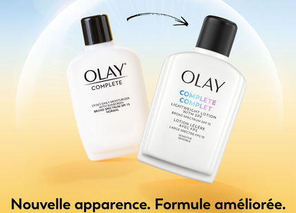 Olay - Fluide Hydratant Quotidien Complet peaux sensibles FPS 15 | 120 mL