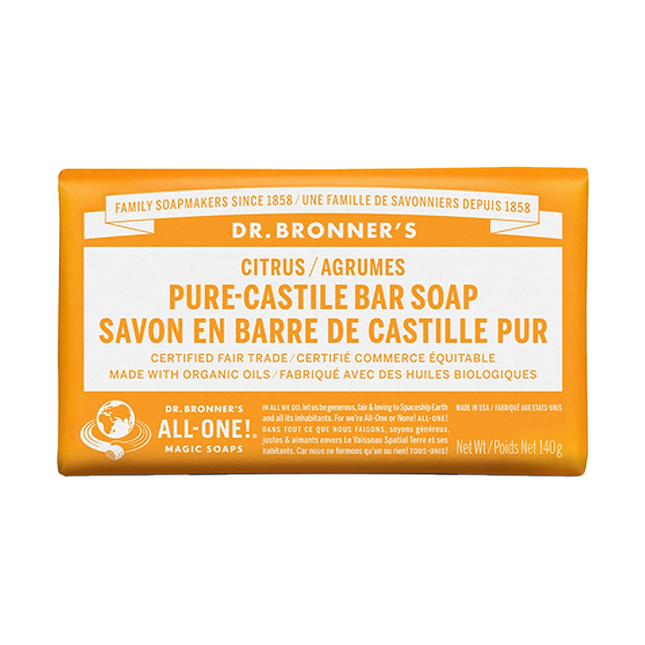 Dr. Bronners's Pure-castle Bar Soap, Citrus | 140 g