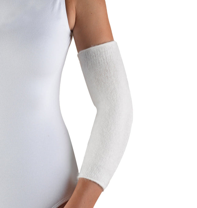 OTC - Angora Elbow Warmers White (Pair)