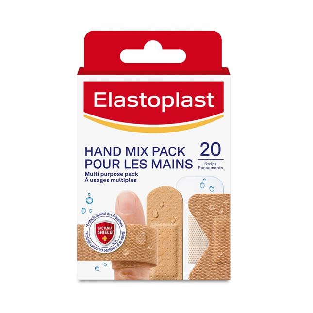 Elastoplast - Pack de mélange manuel | 20 pansements