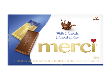 MERCI CHOC LAIT COMPRIMÉ 100G