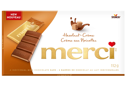 Merci - Hazelnut-Crème Chocolate Bars | 112 g