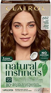 Clairol - Natural Instincts - Semi-Permanent Hair Colour - 6BZ Autumn Bronze - Light Caramel Brown | 1 Application