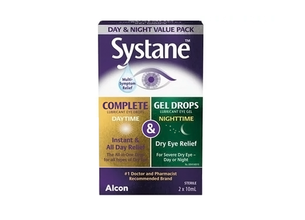 Systane - Complete Daytime & Nighttime Gel Drops | 2x 10 mL