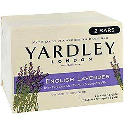 Yardley London Barre de bain hydratante à la lavande anglaise | 2 barres