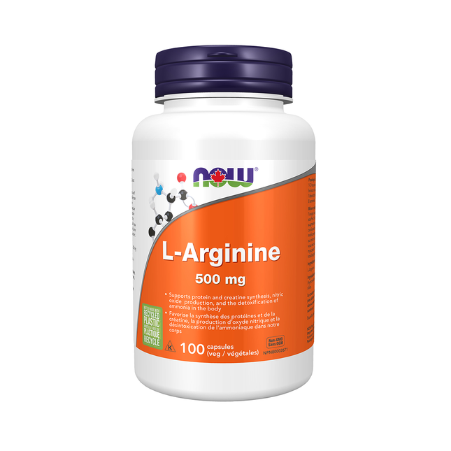 NOW - L-Arginine 500 mg | 100 Caps