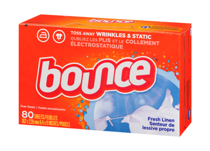 Bounce - Feuilles pour sécheuse - Linge frais | 80 feuilles