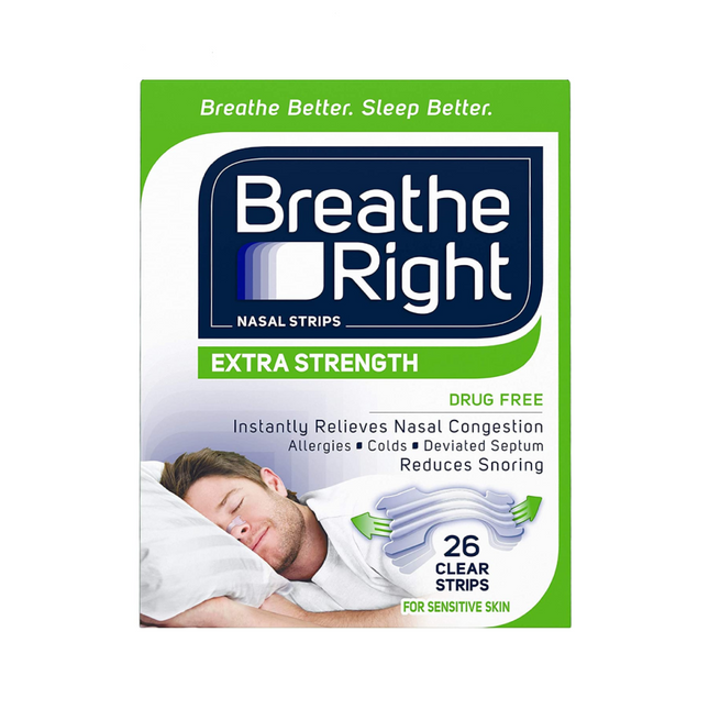 Breathe Right - Instant Relief Nasal Strips - Clear or Tan Option | 8 Strips