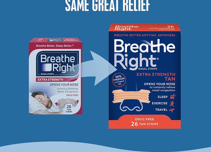 Breathe Right - Extra Strength TAN Nasal Strips