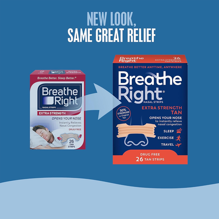 Breathe Right - Extra Strength TAN Nasal Strips