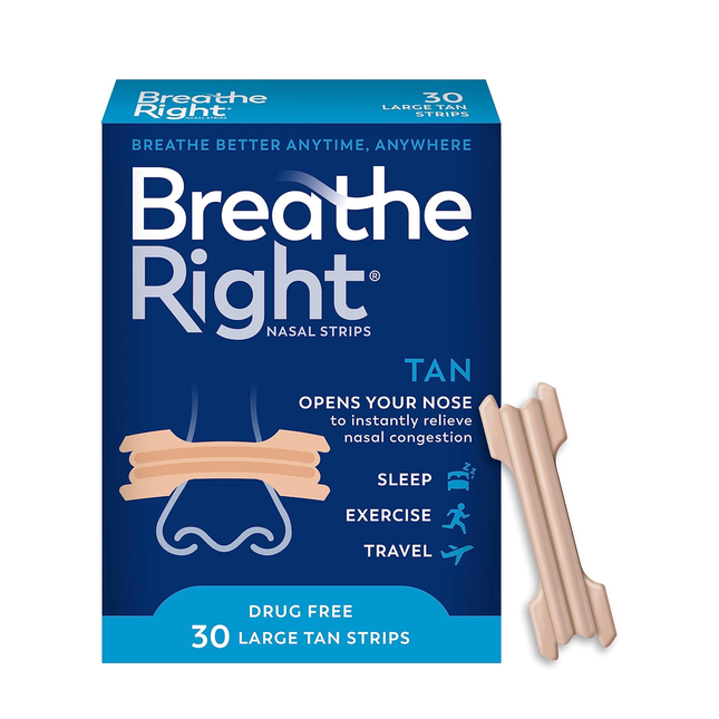 Breathe Right - TAN Nasal Strips | 30 Strips