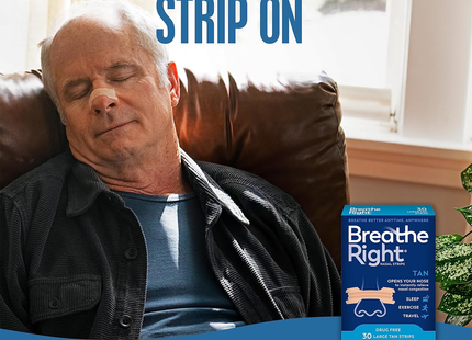 Breathe Right - TAN Nasal Strips | 30 Strips