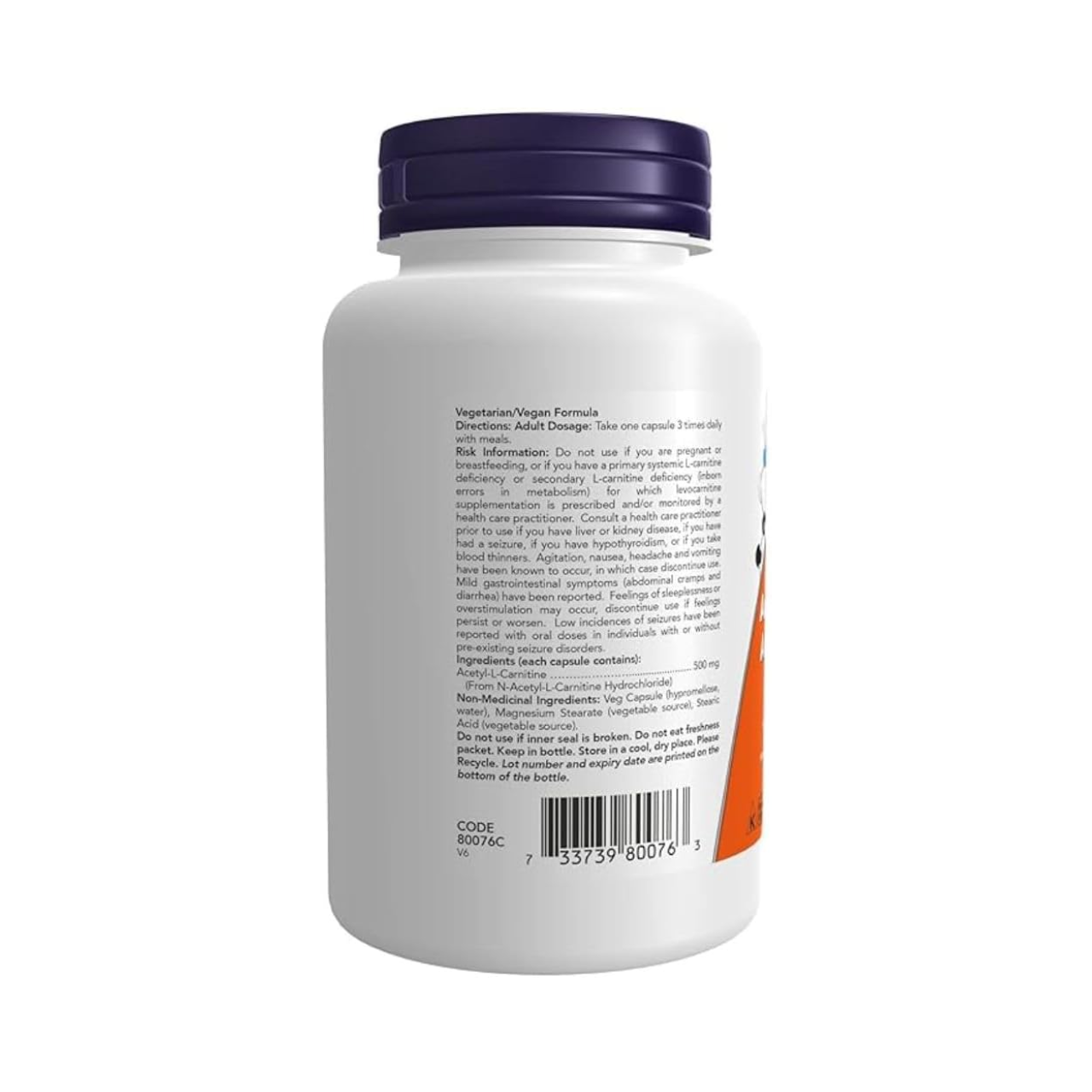 NOW - Acetyl-L-Carnitine 500 mg | 100 Veg Capsules White Cross E-Store NOW - Acetyl-L-Carnitine 500 mg | 100 Veg Capsules White Cross E-Store