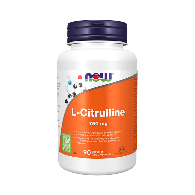 NOW - L-Citrulline 750 mg | 90 Veg Capsules