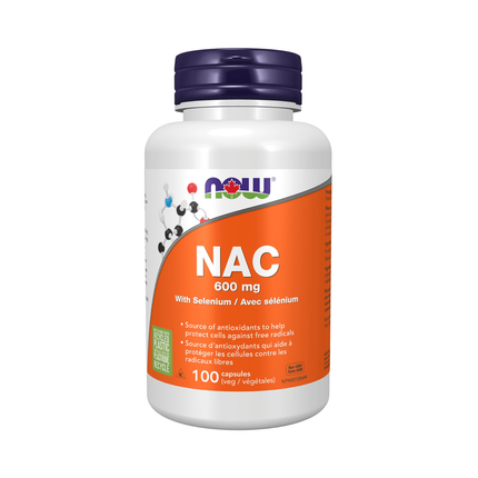 NOW - NAC 600 mg with Selenium | 100 Veg Capsules