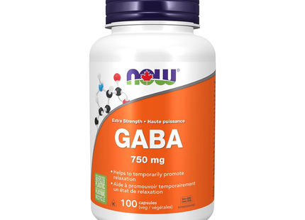 NOW - GABA 750 mg | 100 Veg Capsules