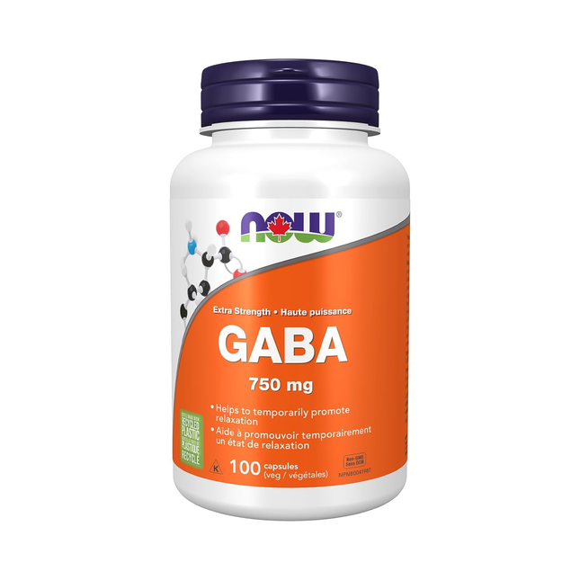 NOW - GABA 750 mg | 100 capsules