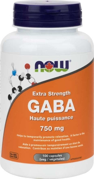 NOW GABA 750mg | 100 Caps