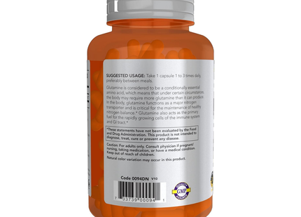 NOW L-Glutamine 1000 mg | 120 Caps