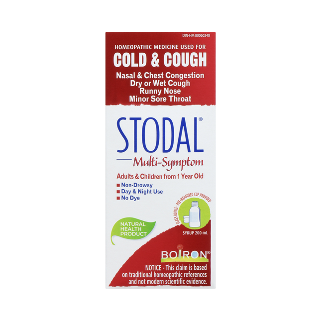 Stodal - Multi-Symptom Cold & Cough Homeopathic Syrup | 200 mL