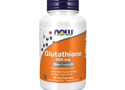 NOW - Glutathione 500 mg with Silymarin & ALA | 60 Capsules